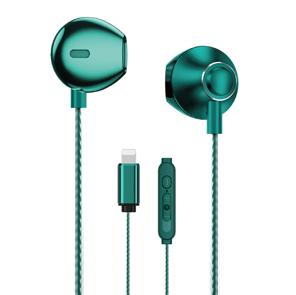 WEKOME YB08 Lightning Plug Wired Earphone Clear Voice Headphone Metal Shell Music Headset for iPhone iPad WEKOME YB08 Lightning Plug Wired Earphone Clear Voice Headphone Metal Shell Music Headset for iPhone iPad